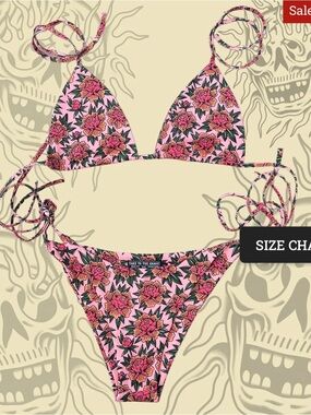 Pink Peony Bikini by Take To The Grave